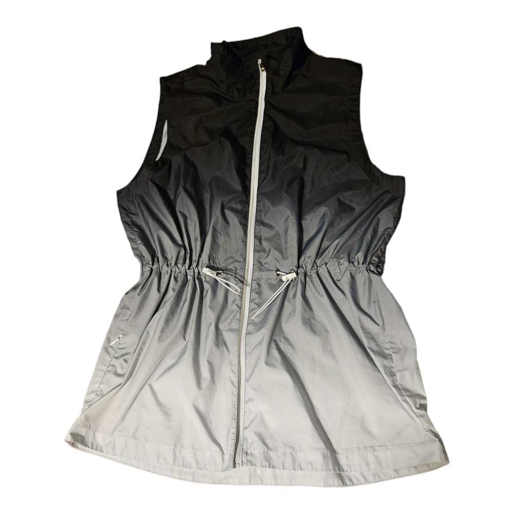 Xersion Medium Tall Zip Up Sleeveless Coat